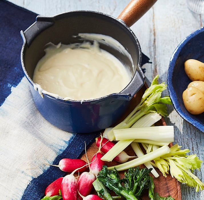 Photo of Cheese fondue with veggie dippers by WW