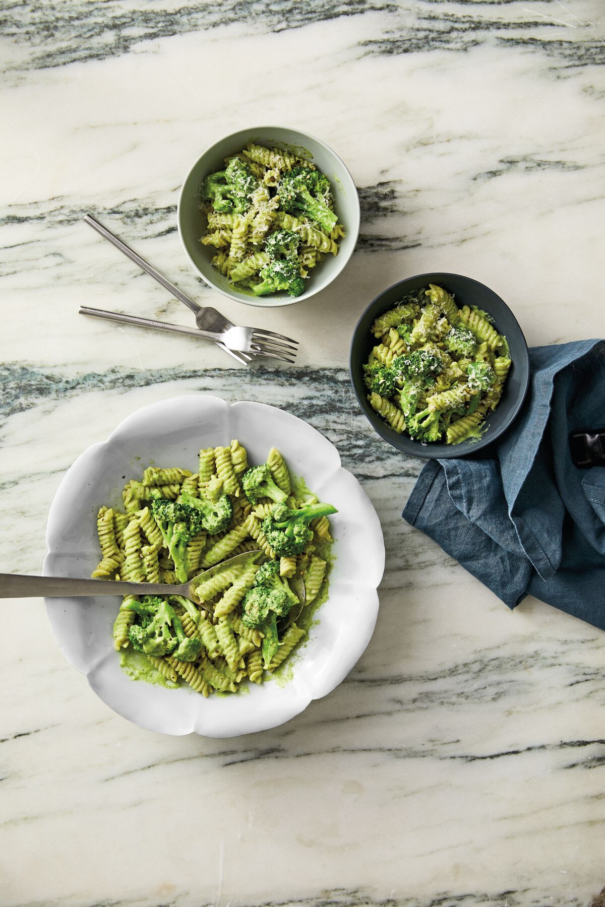 Photo of Fusilli with 'creamy' broccoli sauce by WW
