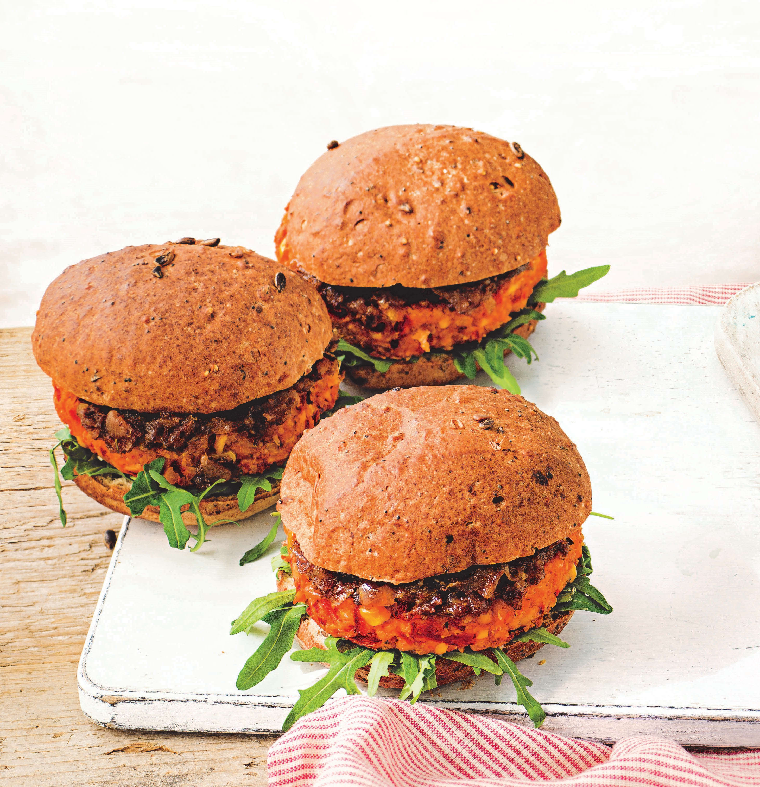 Photo of Sweetcorn, red pepper & chickpea burgers by WW