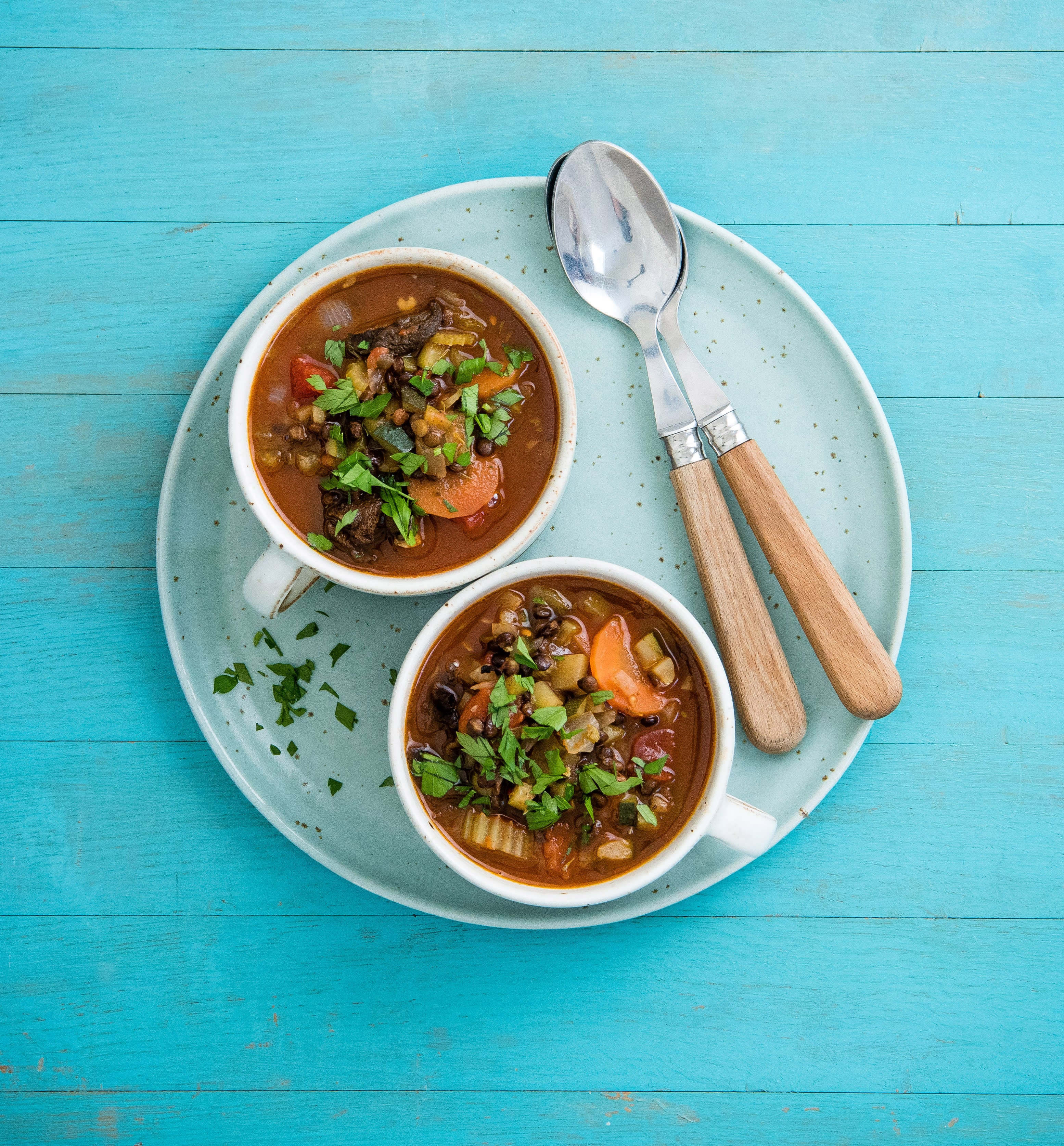 Photo of Hearty lentil & vegetable soup by WW