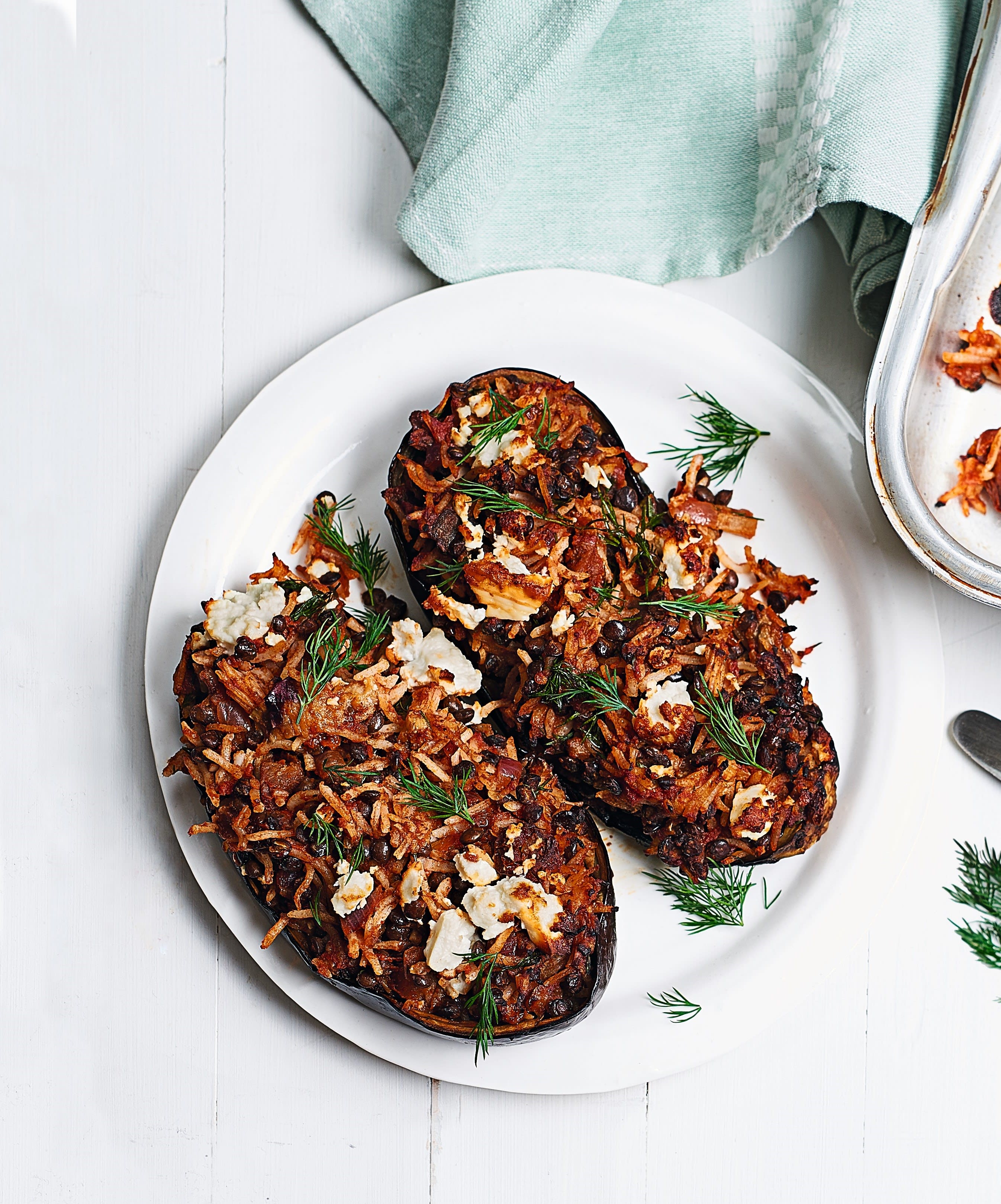 Photo of Stuffed aubergines with dill & feta by WW