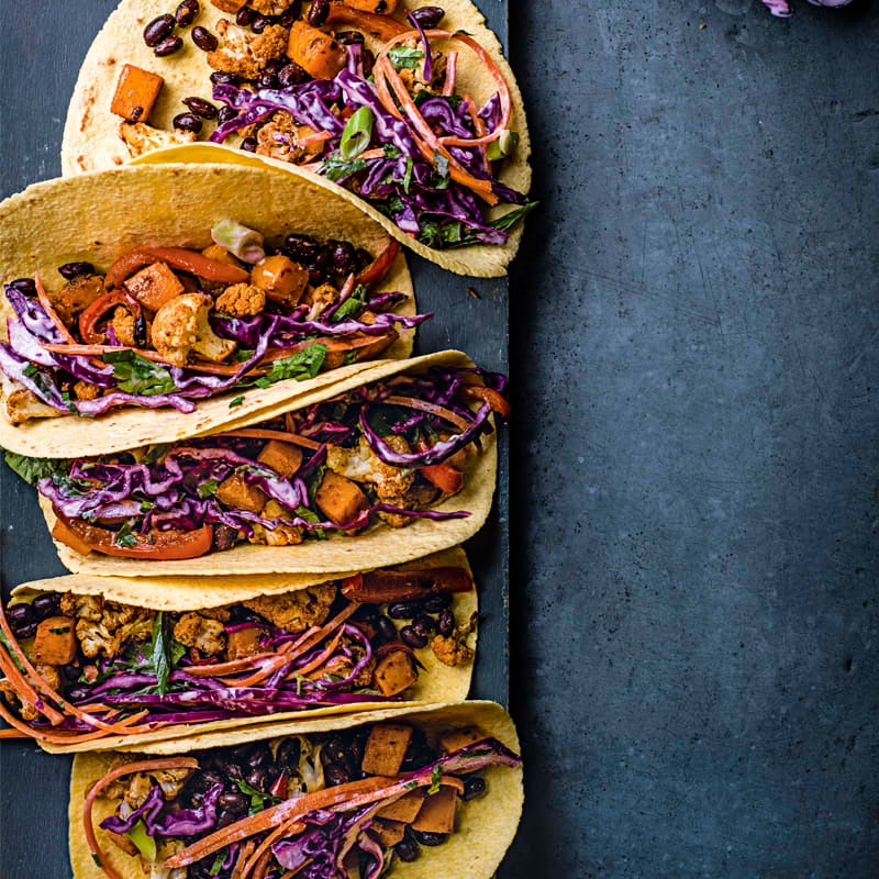 Photo of Roasted vegetable tacos with slaw by WW