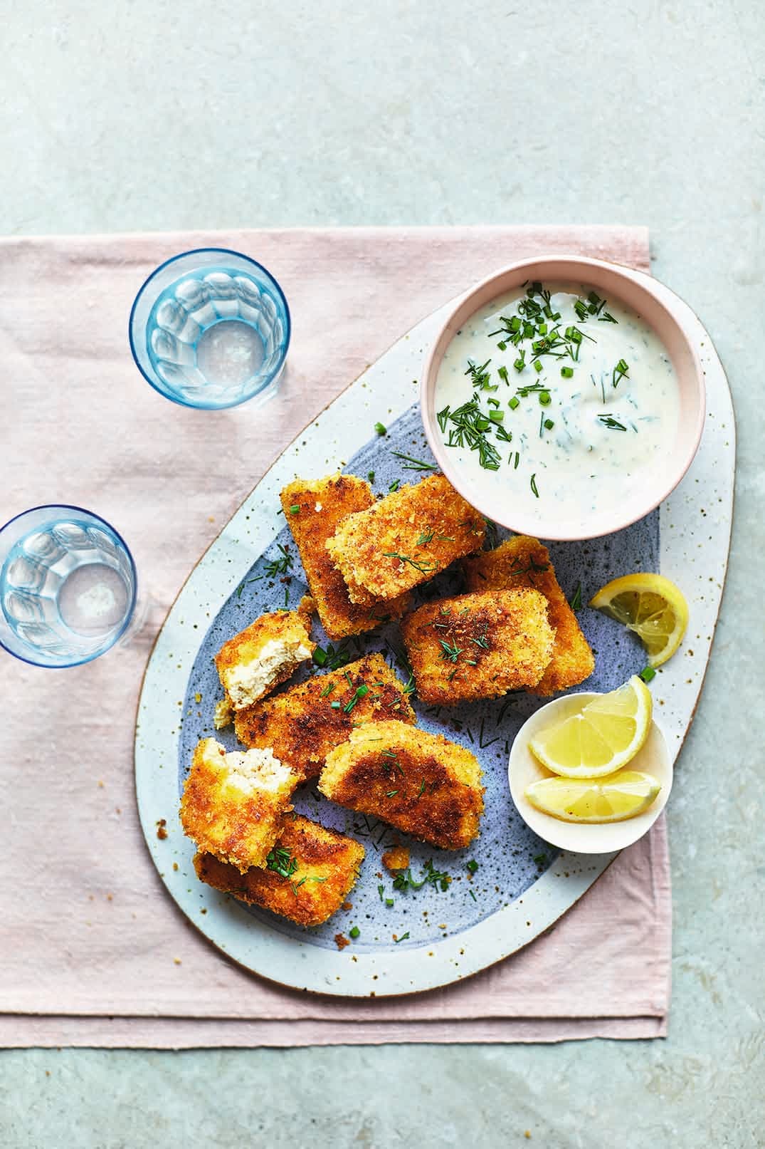 Photo of Tofu nuggets with ranch-style dressing by WW