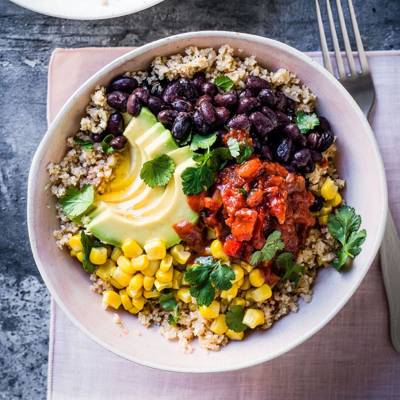 Cauliflower 'rice' burrito bowls | Healthy Recipe | WW UK